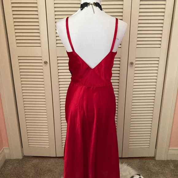 Vintage 80s Gold Label Victoria’s Secret red & purple Dress - Picture 11 of 16